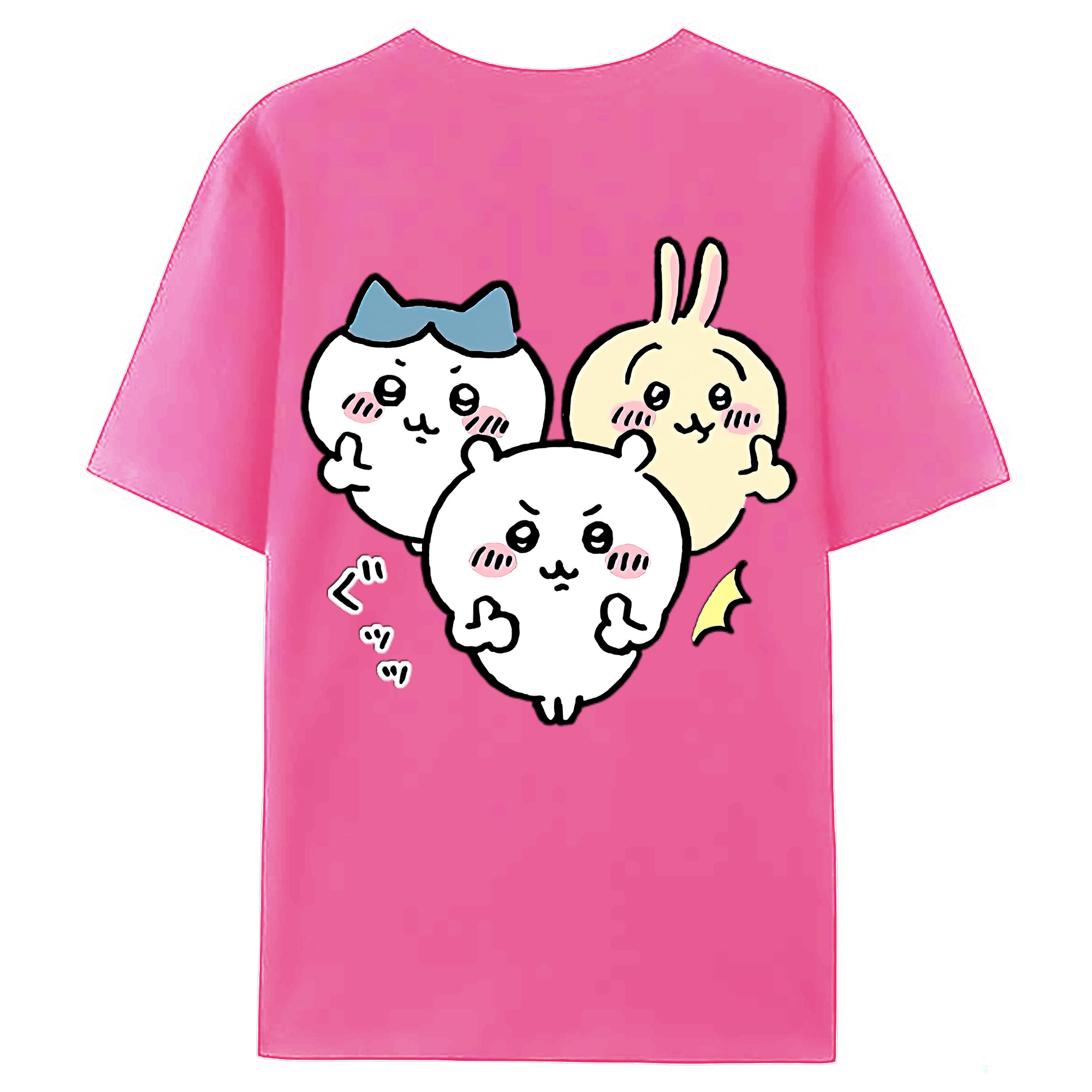 （画像用） ちいかわ うさぎ Chii-kawa usagi レディース半袖Tシャツ(バックプリント)